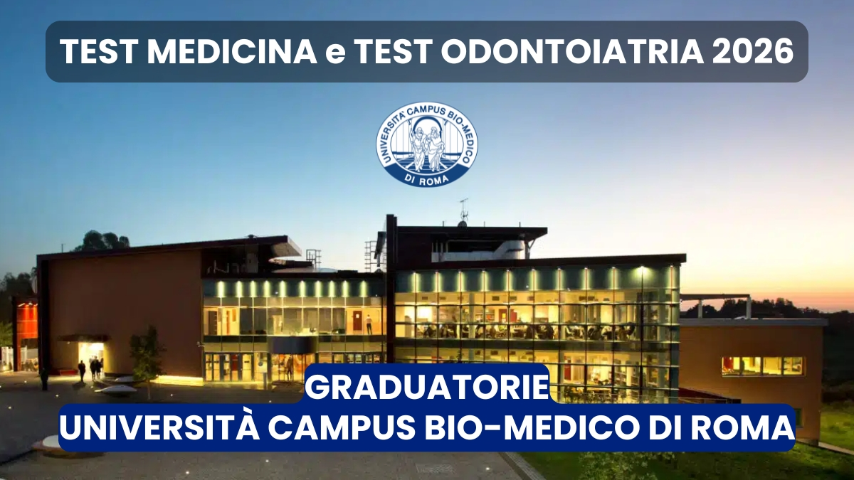 Test di Medicina e test di Odontoiatria 2026: i nostri successi all’Università Campus Bio-Medico
